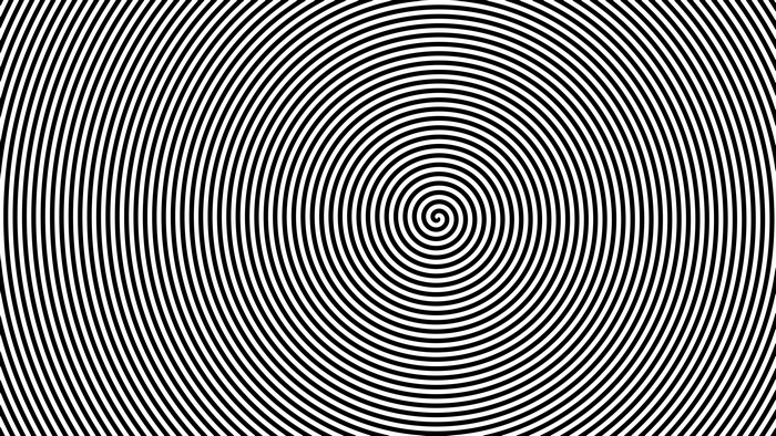 Black and White Spiral Pattern