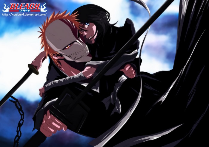Ichigo Kurosaki and Rukia Kuchiki from Bleach