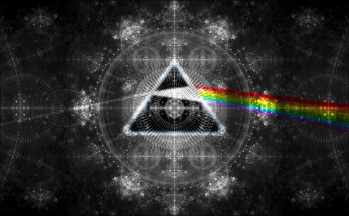 Pink Floyd prism light spectrum