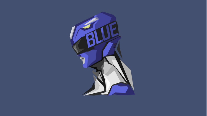 Blue Ranger helmet from Power Rangers