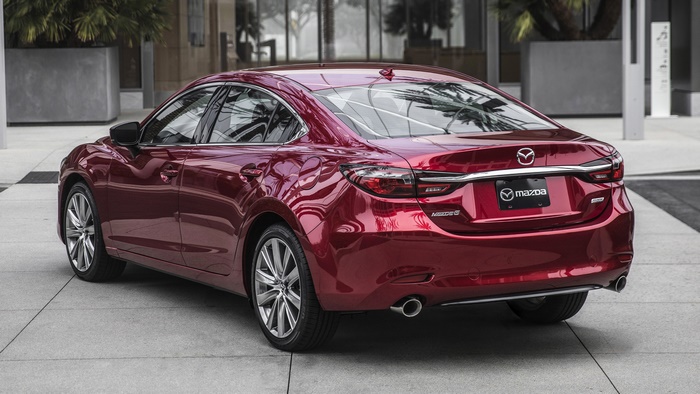 Red Mazda6 Sedan Rear View