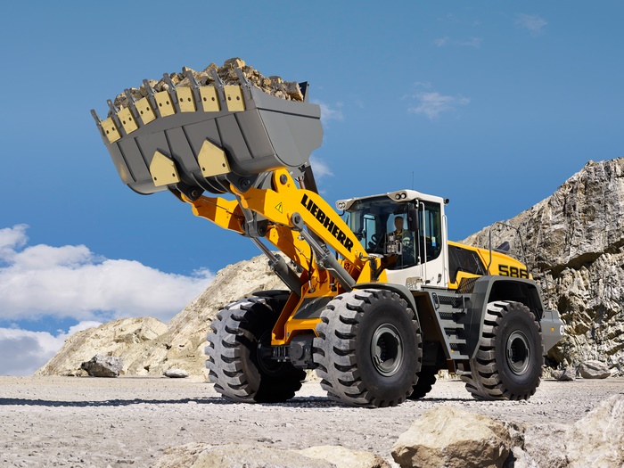 Liebherr L586 Wheel Loader in a Quarry