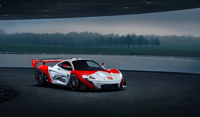 McLaren P1 GTR with number 12
