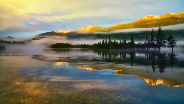 Kanas Lake 4K Scenery with Reflections