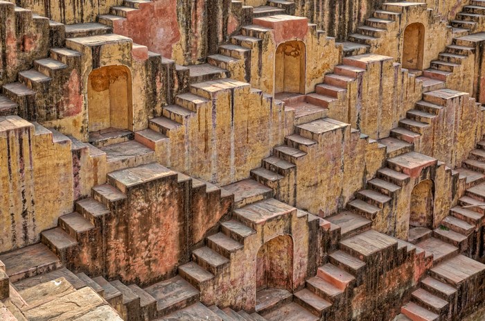 Chand Baori stepwell in Rajasthan, India