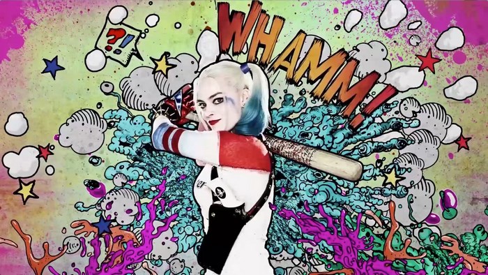 Harley Quinn from Suicide Squad with baseball bat