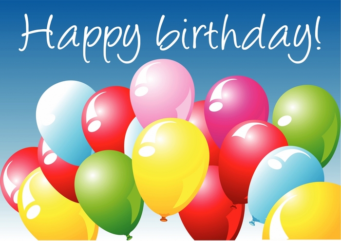 Happy Birthday balloons