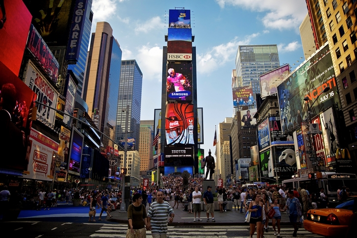 Times Square New York City with Billboards