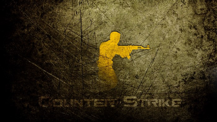 Counter-Strike silhouette of a soldier with a rifle