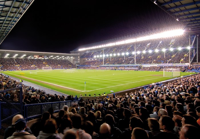Everton Stadium at Night