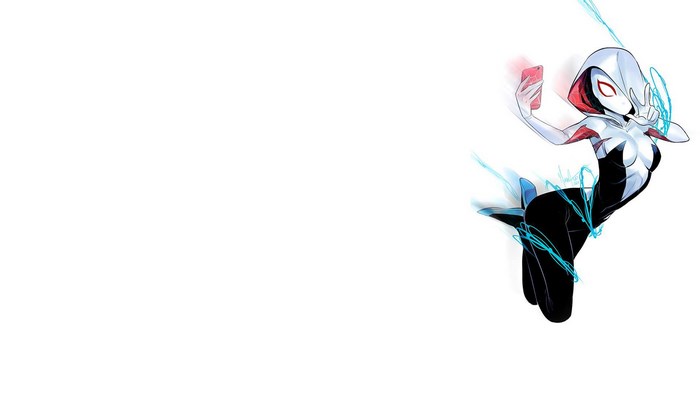 Spider-Gwen taking a selfie