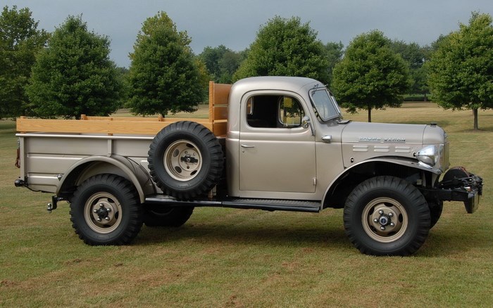 Dodge Power Wagon parked on grass