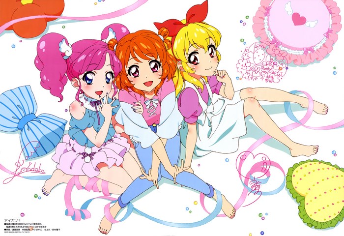 Aikatsu! Characters with Ribbons and Sweets