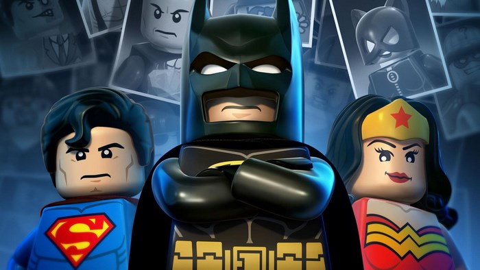 Superman, Batman, and Wonder Woman from Lego Batman 2