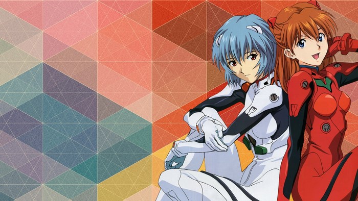 Rei Ayanami and Asuka Langley Soryu from Neon Genesis Evangelion