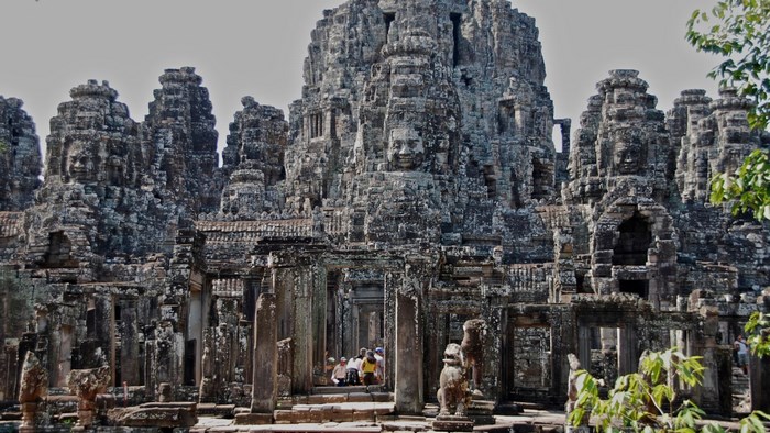 Bayon Temple faces, Angkor Thom, Cambodia