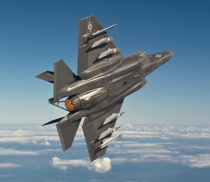Lockheed Martin F-35 Lightning II fighter jet in flight