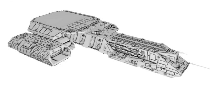 Stargate SG-1 spaceship model