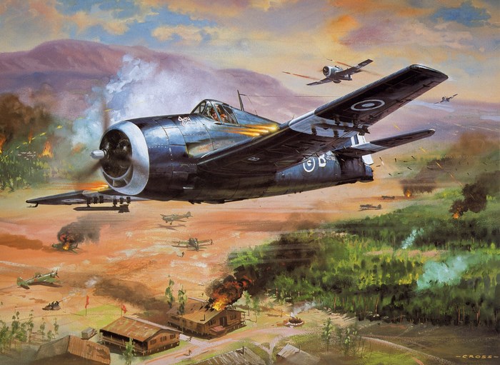 Grumman F6F Hellcat aircraft in combat