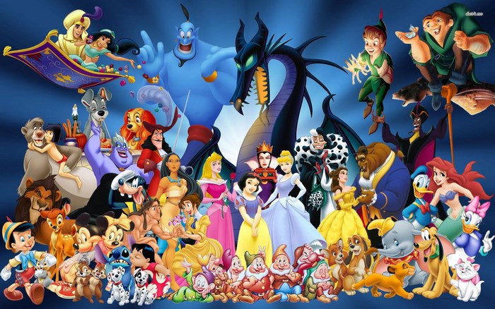 Disney Characters Montage