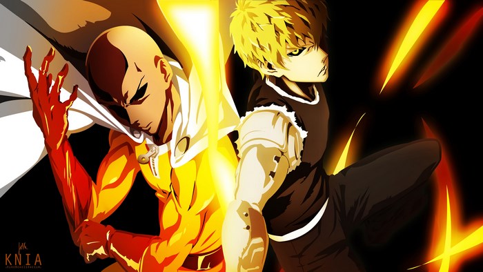 Saitama and Genos from One Punch Man