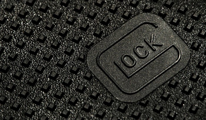 Glock pistol grip texture with logo