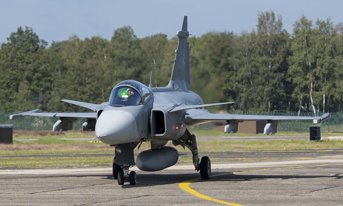Saab JAS 39 Gripen on Tarmac