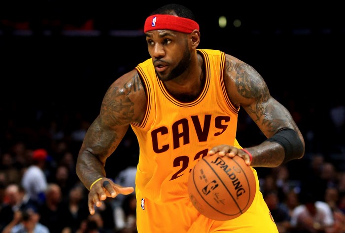 LeBron James from Cleveland Cavaliers playing basketball