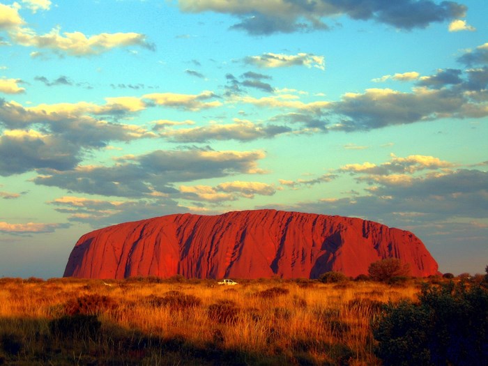 Uluru at sunset