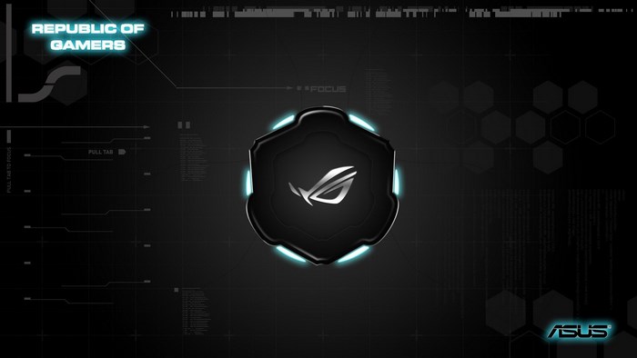 Futuristic ASUS ROG Tech Interface Design