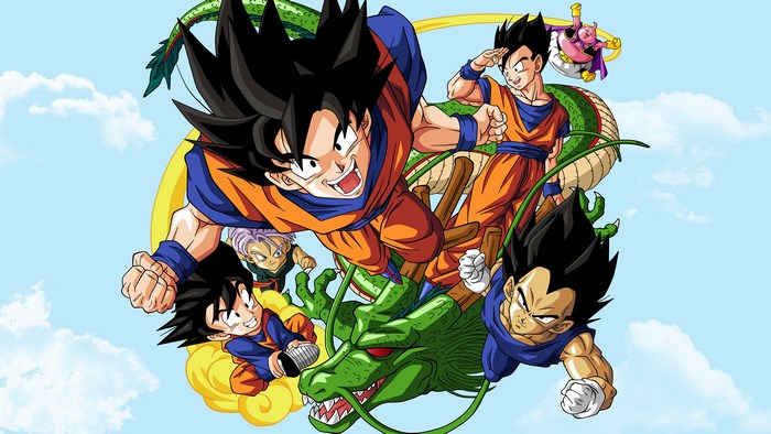 Dragon Ball Z Characters with Shenron