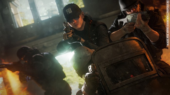 Rainbow Six: Siege FBI tactical team in action