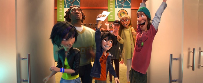 Big Hero 6 group celebrating
