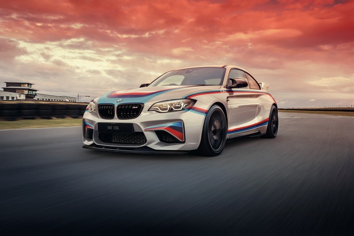 BMW M2 CSL on a race track