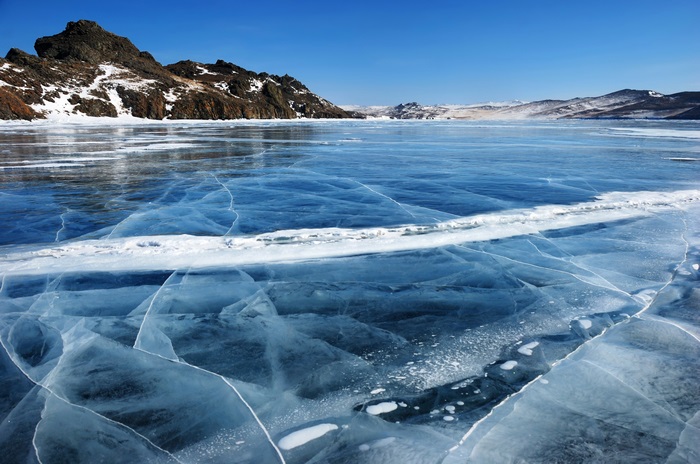 Frozen Lake Baikal 4K
