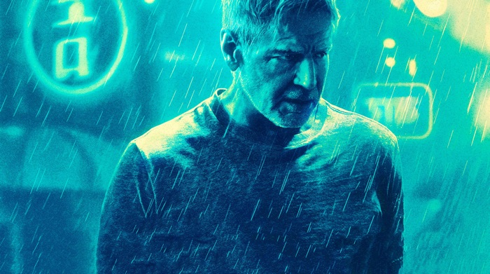 K from Blade Runner 2049 in the rain