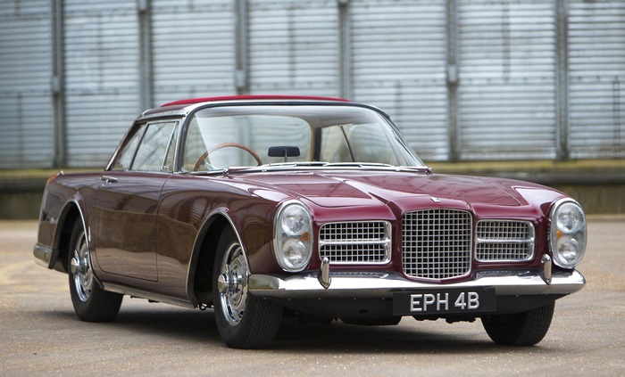 Facel Vega car with license plate EPH 4B