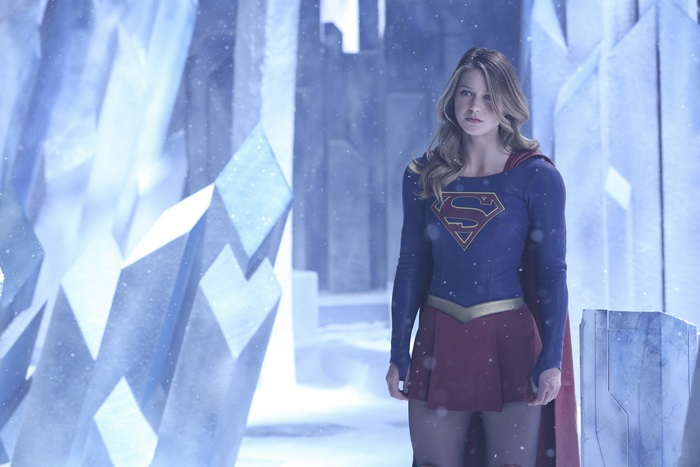 Supergirl in the Fortress of Solitude