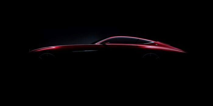 Mercedes-Maybach concept car silhouette 4K