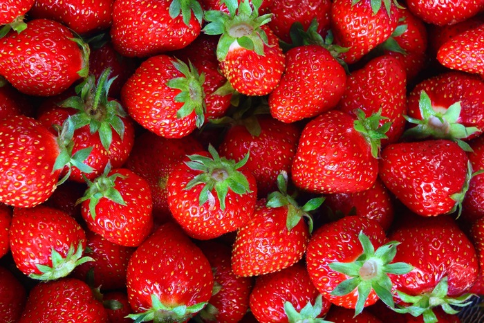 Close-up of fresh strawberries