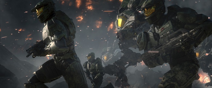 Soldiers and mechs in Halo Wars 2 4K
