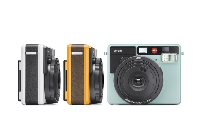 Leica Sofort cameras in different colors