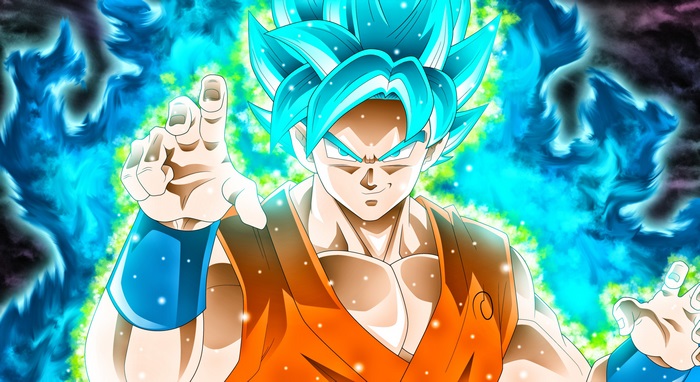 Goku from Dragon Ball Super in 4K