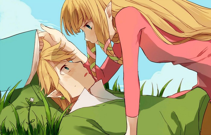 Link and Princess Zelda from The Legend of Zelda