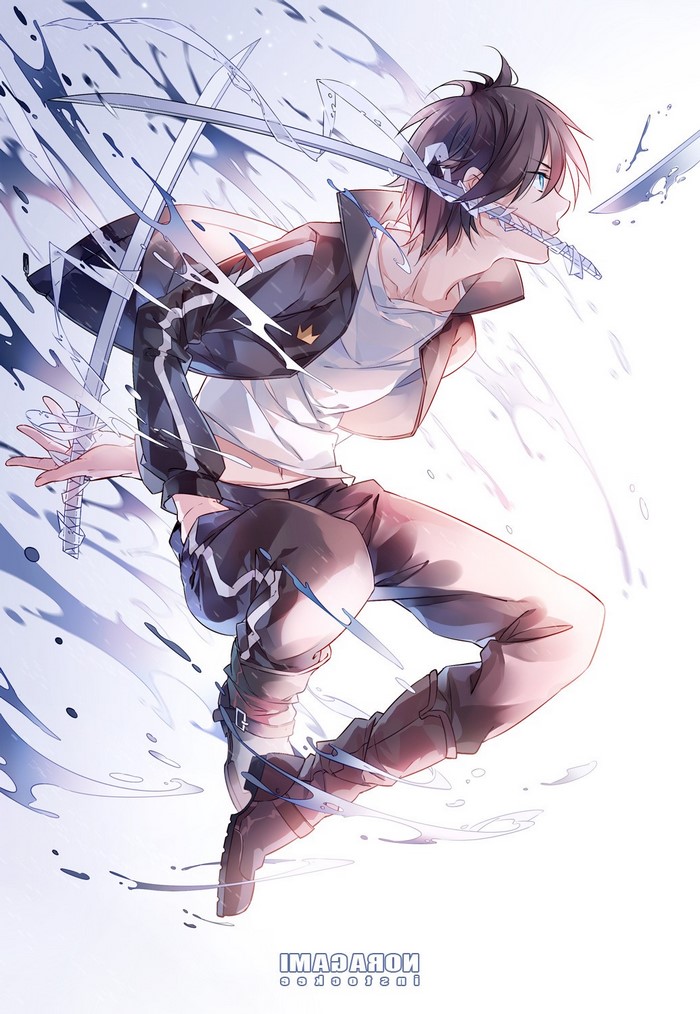 Yato from Noragami with swords