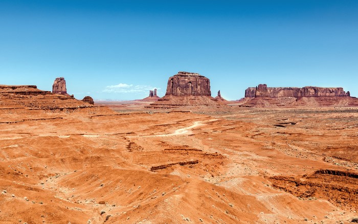 Monument Valley desert landscape with mesas