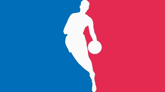 NBA logo silhouette of a basketball player