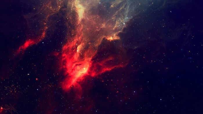 Space Nebula with Stars