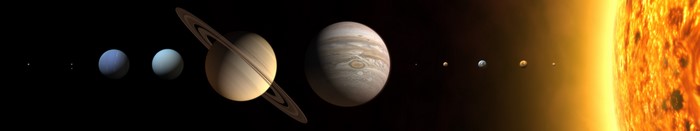 Solar system planets and the Sun