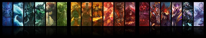 League of Legends champions collage